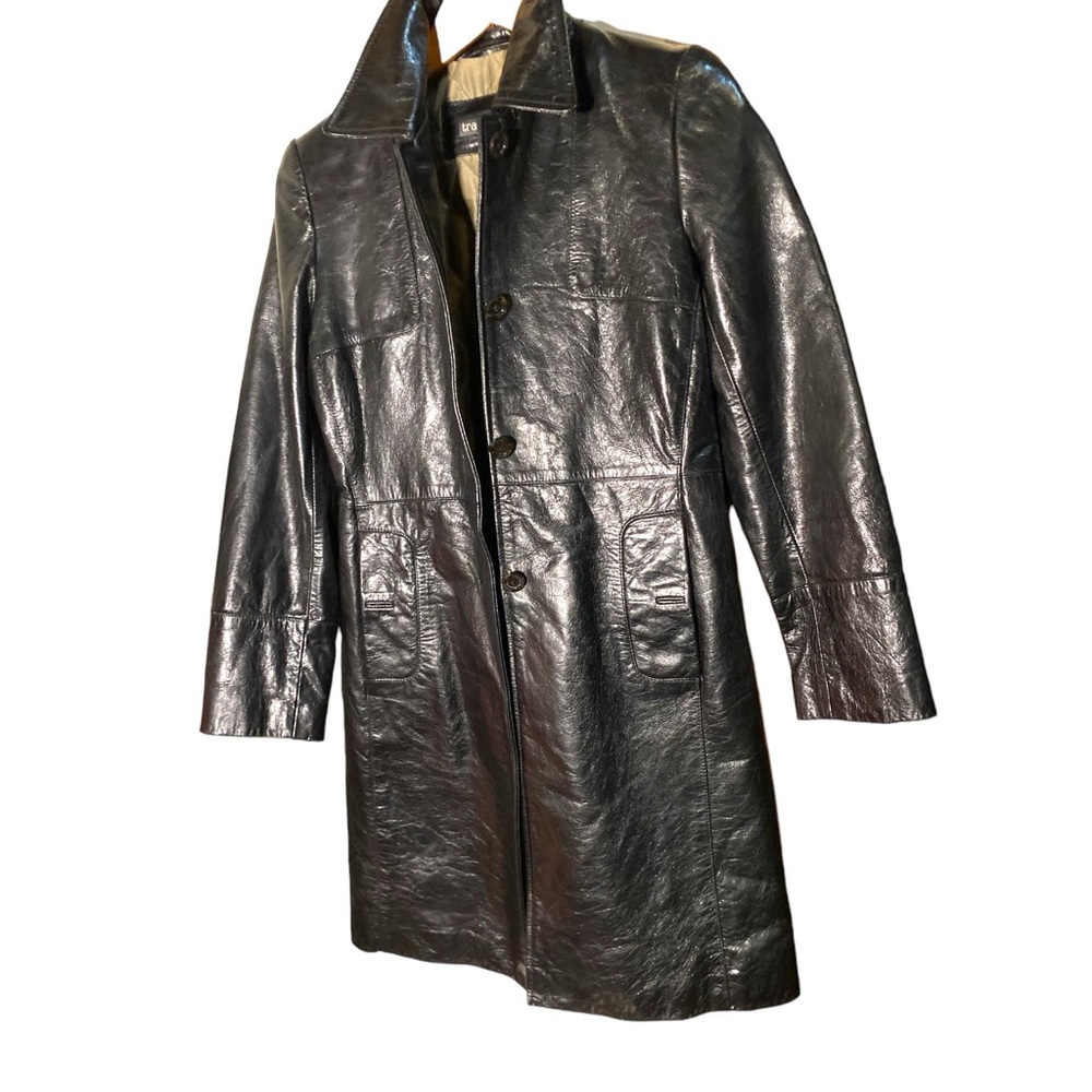 Leather vintage Trench. STUNNING Jacket. Photos don’t do it justice! EUC